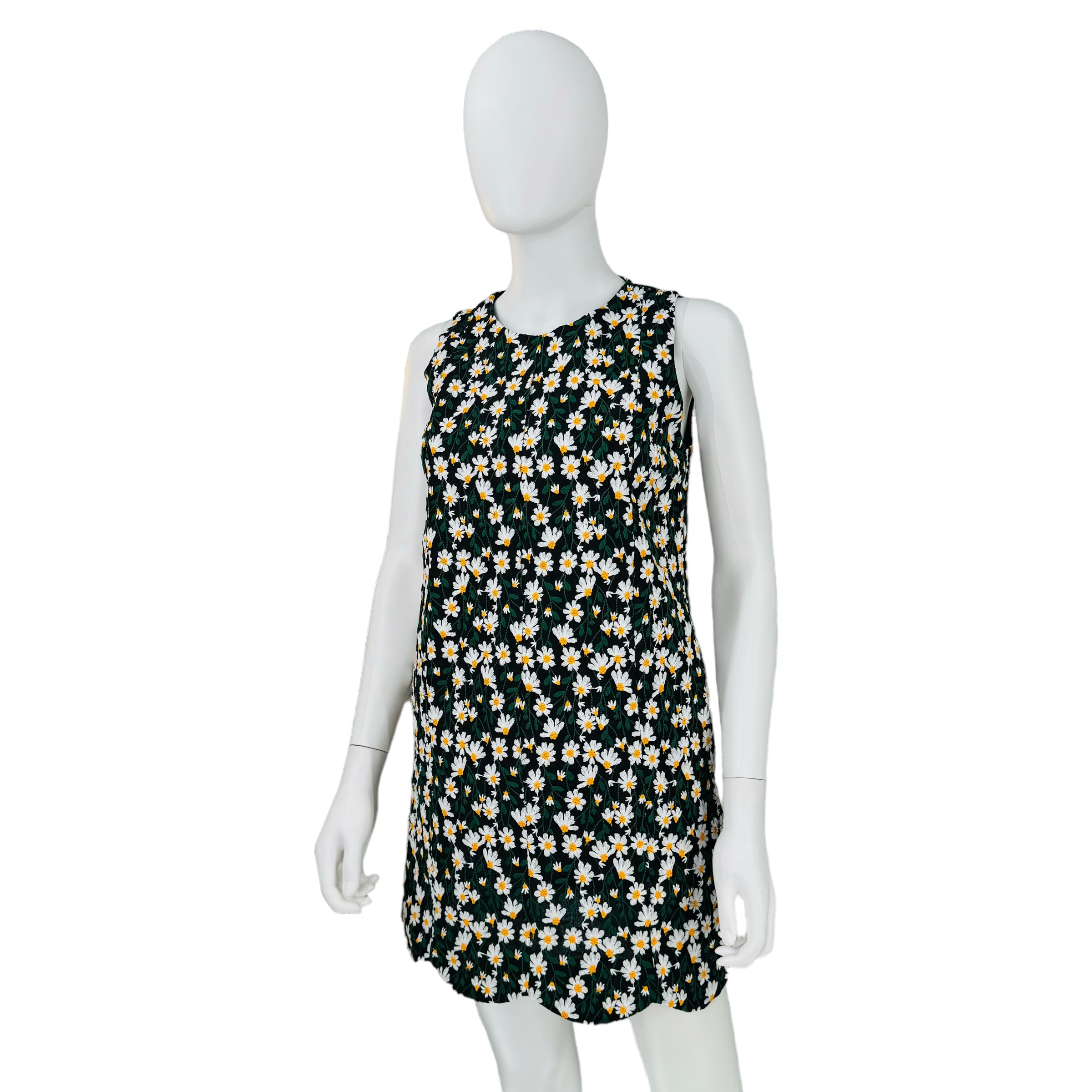 Lost + Wander Chamomile Hills Embroidered Daisy Mini Shift Dress